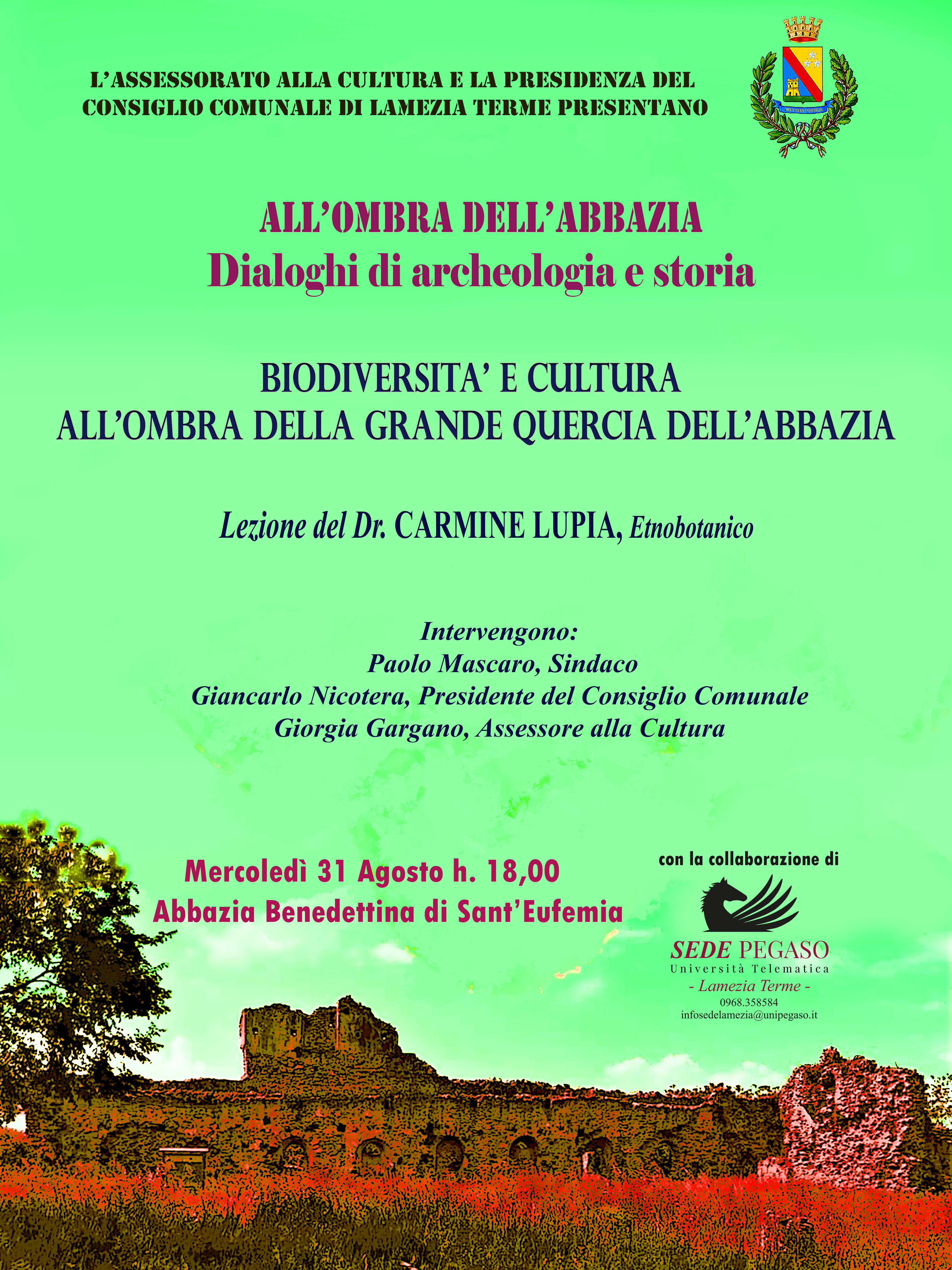 All'ombra dell'Abbazia - incontro con dr.Lupia etnobotanico 