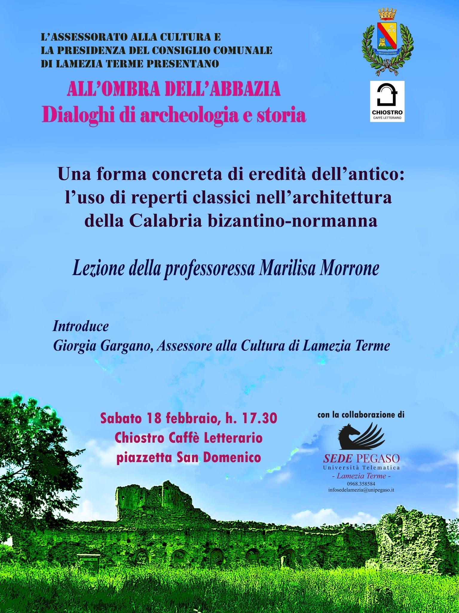 Rassegna "All'ombra dell'Abbazia" Lezione prof.ssa Morrone
