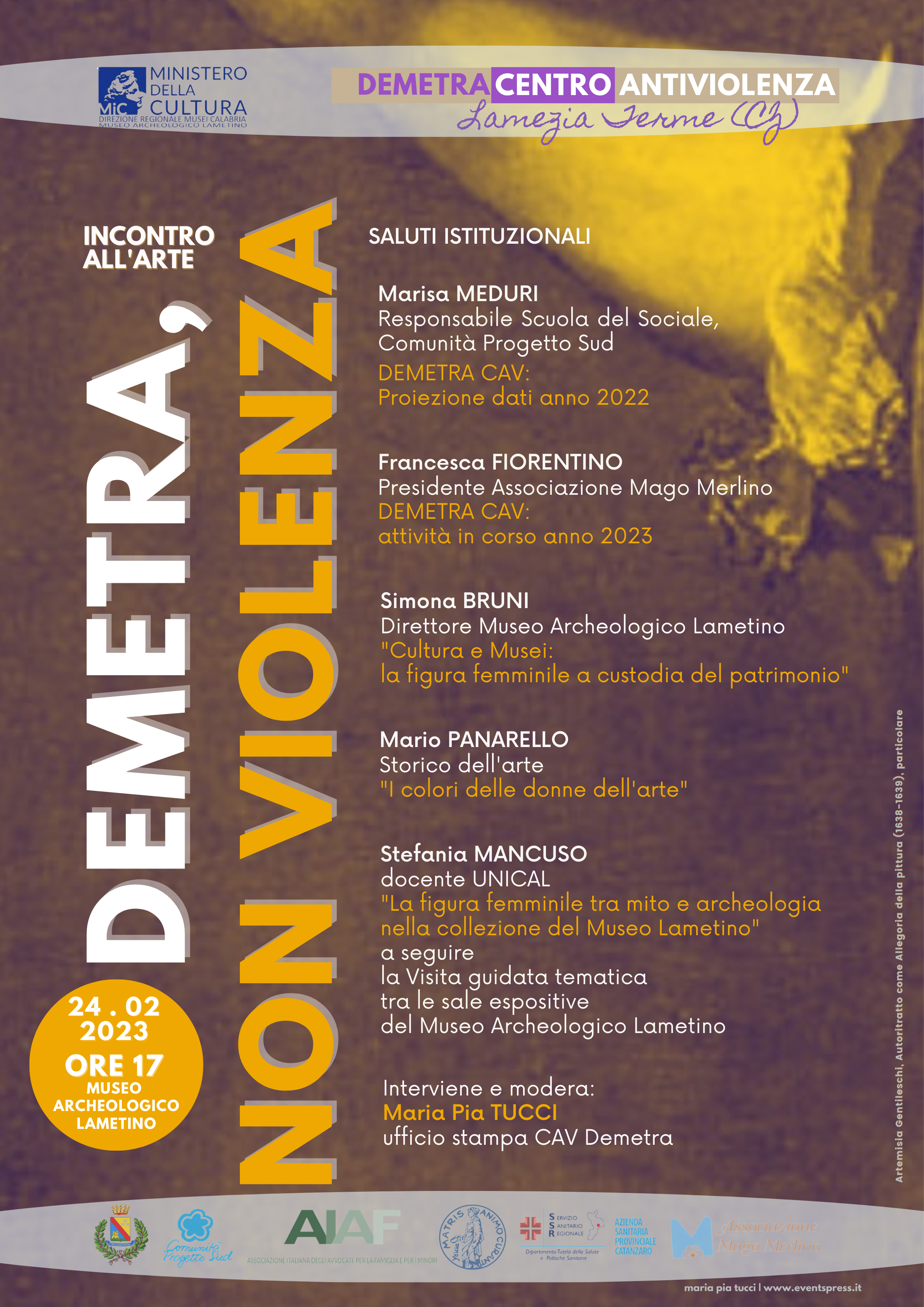 Convegno "Incontro all'arte. Demetra, non violenza"