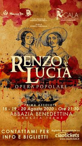 Musical in tour 2020: Renzo e Lucia opera popolare"